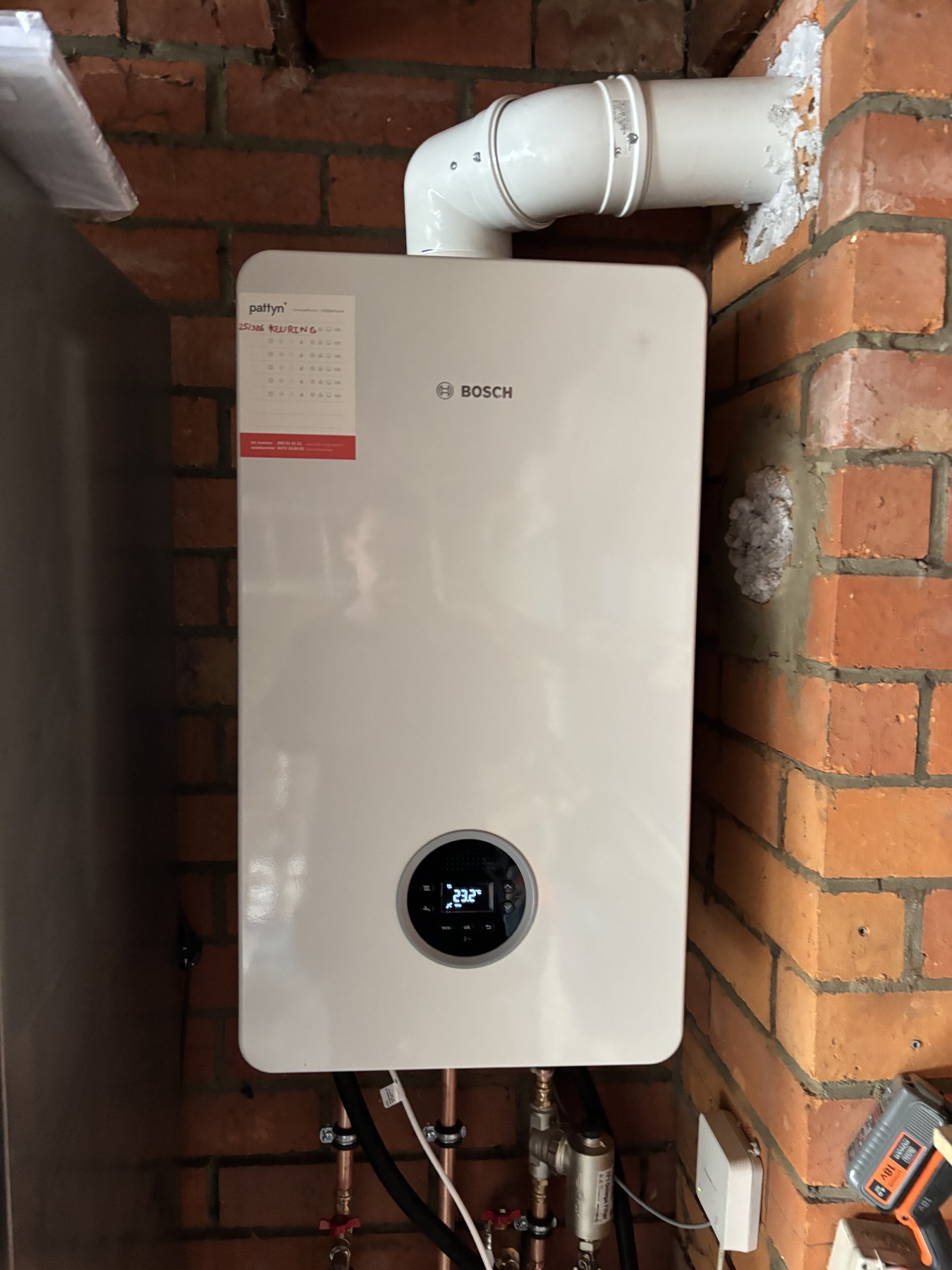 Nieuwe Bosch-cv-ketel in Sint-Andries (Brugge)